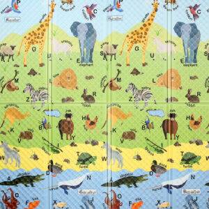 Covor de joacă ABC Animal 200x140 cm